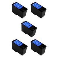 Amsahr D-MK992HY Remanufactured Replacement Dell Ink Cartridges for Printers/Faxes with 5 Black Cartridges Ink
