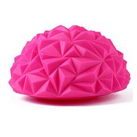 Beautly Massager Spiky Massage Ball PVC Foot Trigger Point Stress Relief Yoga Massager Ergonomic Design Foot Massager, for Relieving Plantar Fasciitis (Pink)