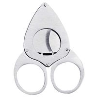 Heidi Stainless Steel Cigar Cutter Guillotine Double Blades Cigar Scissor Cigar Clippers Men's Gift