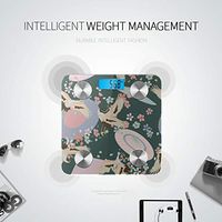 LYAOE Bluetooth Body Fat Scale Japanese Pattern Ornament Traditional Smart Wireless Scale with LCD Display Measuring Body Weight Bmi and Health Digital Scale