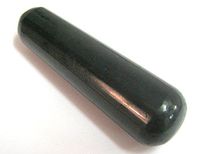 CRYSTALMIRACLE Beautiful Black Tourmaline Massage Wand Reiki Crystal Healing Home Office Gift Wellness Deflector Luck Protective Metaphysical Psychic Energy Feng Shui Powerful Gemstone Wicca