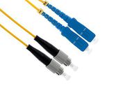 SC to FC Singlemode Duplex 9/125 OS2 Fiber Patch Cable, 1 Meter, Lifetime Wty