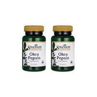Swanson Okra Pepsin 90 Caps 2 Pack