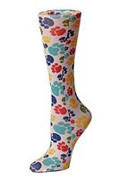 Cutieful Therapeutic Graduated 8-15 mmHg Compression Socks - Paw Prints