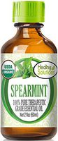 Organic Spearmint Essential Oil (100% Pure - USDA Certified Organic) Best Therapeutic Grade Essential Oil - 60ml
