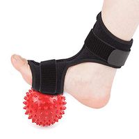 BAYCHEER Plantar Fasciitis Night Splint-Adjustable Brace Support Night Splints for Right or Left Foot. Support Sleep, Arthritis, Tendonitis, Dorsiflexion, Heel Calf Stretcher and Spiky Massage Ball