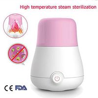 DNNAL Menstrual Cup Sterilizer, High-Temperature Steam Sterilization Portable Anti-Scalding One Button Control Steam Cleaner Menstrual Cup Cleaner