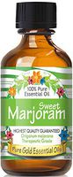 Pure Gold Sweet Marjoram Essential Oil, 100% Natural & Undiluted, 60ml