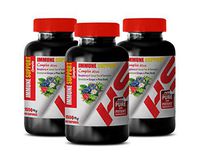 antioxidant Complex Supplement - Immune Support Complex 1550 Mg with Raspberry Green Tea Turmeric GRAVIOLA Grape Pine BARK - Grape Seed Green Tea - 3 Bottles 180 Capsules