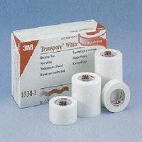 3M Transpore White Plastic Tape 1in x 10 Yards - Sold By Box 12 Rolls 15341