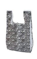 Zebra Print Retail Bags - 1000 Lot in Size Small 8in X 5in X 16in