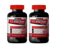 Testosterone Booster Best Sellers - N.O. 2175 MG - Nitric Oxide Muscle Support - Premium 4 in 1 Complex - Nitric Oxide and Testosterone Booster - 2 Bottles 180 Capsules