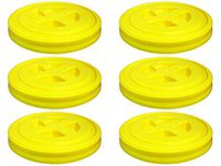 Twister Seal Lids (6 Pack) - Easy Access Bucket Lids (Will fit Most Buckets 3.5-7 gal) (Yellow)