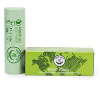 Green Earth Compostable Biodegradable Food Scraps Waste Kitchen Trash Bags, 3 Gallon,11.35 Liter, 300-Count, Superior Strength 0.75 Mil Thickness,US BPI ASTM D6400 and Europe OK Compost Home Certified