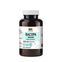 Bacopa 100 Capsules, 1000mg Per Serving, Organic Bacopa Herb (Brahmi, Bacopa Monnieri)