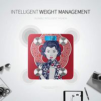 Blue and White Chinese Lady Scales for Weight Fat Muscle Scale Bathroom Scales Most Accurate Tracks 8 Key Compositions Analyzer Sync with Fitness Apps 400 Lbs