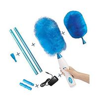 Electric Spin Duster 360 Degrees Rotatable Dusting Brush,Multifunctional Dusting Brush Super Strong Absorption,for Window Blinds Furniture Cleaning Tool (Charge)