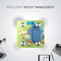 Comfortable and Colorful Green Ball Digital Bathroom Scales Human Scale Weight in Body Scale Tracks 8 Key Compositions Analyzer Sync with Fitness Apps 400 Lbs