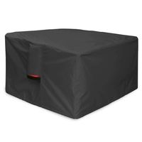 Porch Shield Fire Pit Cover - Waterproof 600D Heavy Duty Square Patio Fire Pit Table Cover Black - 32 x 32 inch