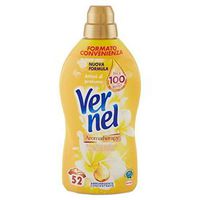 Vernel Concentrated Fabric Softener, Frangipani Flowers and Cotton Oil Scent 1300ml / 43.95 fl oz