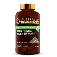 Milk Thistle Liver Support 13000mg 120 Tablets. Herbal Extract for Healthy Liver Function, Cleanse and Detox, Made from Australian Silybum Marianum Extract.