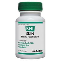 BHI Skin Eczema Relief Natural, Safe Homeopathic Relief - 100 Tablets