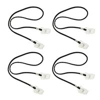 CUTICATE Baby Senior Adult Napkin Clip Strap Lanyard Bib Holder Neck Chain Blue Black - Black