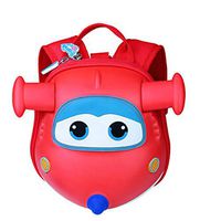 F&W WF Children's School Bag- Anti-Lost Belt Traction Rope Baby Children's School Bag (Color : Red, Size : A)