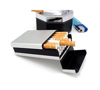 Cigarette Tobacco Cigar Case Holder Aluminum Pocket Box Container Pack Short NEW