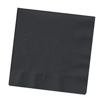 Creative Converting Touch of Color 50 Count 2-Ply Paper Black Velvet Lunch Napkins, 3 Pack