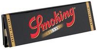 Smoking Black DeLuxe 1 1/4 Rice Cigarette Rolling Papers 50 Leaves - 3109 (1)