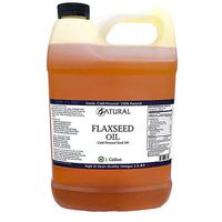 FlaxSeed Oil - 100% Pure Flax Seed Oil - 0 Additives - 0 Fillers - Cold Pressed - Unrefined (128 Ounce (1 Gallon))