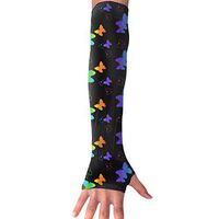 IEHFE MCNXB Unisex Sports Arm Sleeves Rainbow Butterfly Neon UV Sun Protection Compression Arm Sleeve for Basketball, Football, Baseball, Volleyball, Cycling, Driving, Fishing, Golf