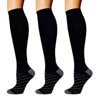 Copper Compression Socks for Men & Women(3 Pairs),15-20mmHg is Best for Running,Medical,Pregnancy,Travel,Nurses