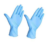 RDTIAN Protective Supplies, Rubber Comfortable Disposable Mechanic Nitrile Gloves Exam Gloves for Workshop Kitchen Hospital Lab Large Elastic Force Multi-Function Transparent Clear