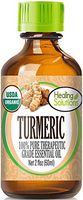 Organic Turmeric Essential Oil (100% Pure - USDA Certified Organic) Best Therapeutic Grade Essential Oil - 60ml