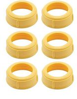 (6 Collars) MEDELA Bottle Nipple Collars Rings New! for slow or medium flow Wide Base