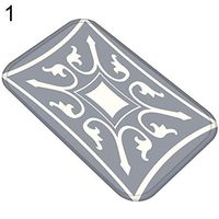 Super1798 Flower Design Living Room Bathroom Rug Anti-slip Door Mat Entrance Floor Carpet -1#