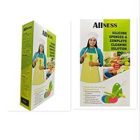 7 Pack Silicone Sponge, Dish Washing Scrubber Pot Pan Bowl Bottle Glass Cleaning Brush Multipurpose Cleaning Tools for Kitchen Body Bath