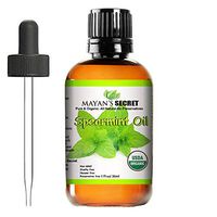 Mayan's Secret USDA Certified Organic Spearmint Essential Oil for Diffuser, Acne and Aromatherapy (30ml) - 100% Pure Therapeutic Grade