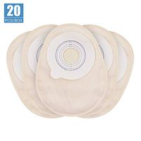 OSTUPMED Ostomy Bags with Closed end 20Pcs One Piece Ostomy Drainable Pouches for Colostomy Ileostomy Stoma Care Cut-to-Fit (1 1/2" to 2 3/8")