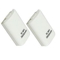 MaxLLTo 2X Wireless 3600 mAh Controller Rechargeable Battery Pack for Xbox 360 White