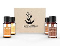 Autumn Bliss Essential Oil Gift Set (4 Piece) by Pure Organic Ingredients, Includes 15 ml Bottles of Orange, Clove, Cassia, Cinnamon Leaf Oil