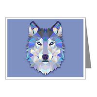 Note Card Triangle Wolf