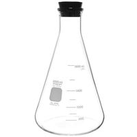Pyrex 4980-2L, 2L Narrow Mouth Erlenmeyer Flask Rubber Stopper, Heavy Duty Rim (Single)