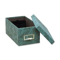 Globe-Weis/Pendaflex Fiberboard Index Card Storage Box, 4 x 6 Inches, Green (94 GRE)