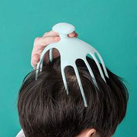 JMung Head Massagers, Scalp Massager Head Scratcher with Telescopic Bear Claw Back Scratchers for Head Itchy, Home Spa and Relieve Stress