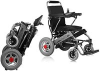 LHBNH Comfortable Wheelchair Electric wheelchairs, Collapsible Vehicle to Assist Elderly People with Disabilities Dual Controller Smart Small Moped 20.5 kg can Drive 15 km