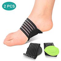 Compression Fasciitis Cushioned Arch Support Sleeves, Plantar Fasciitis Foot Relief Cushions for Flat Achy Feet Problems, Fallen Arches, 1 Pair Orthotic High Arch Support Brace Arch Pad for Men Women