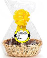 Yellow 2Pack Designer Cello Bags/Tags/Bows Cellophane Extra Large Gift Basket Packaging Bags Flat 25" X 30"